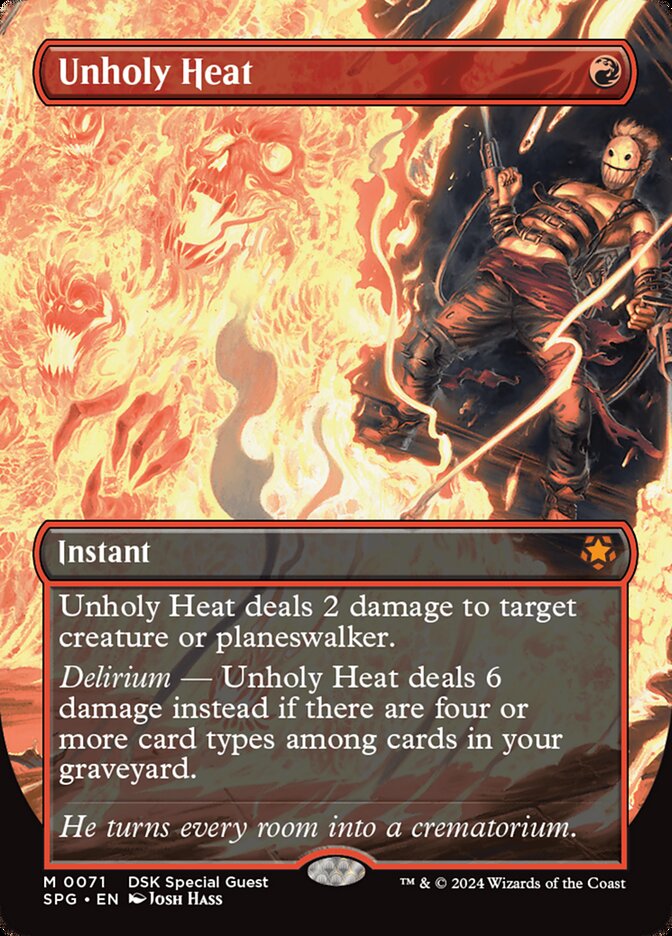 Magic the Gathering Card - Unholy Heat - MTG Circle