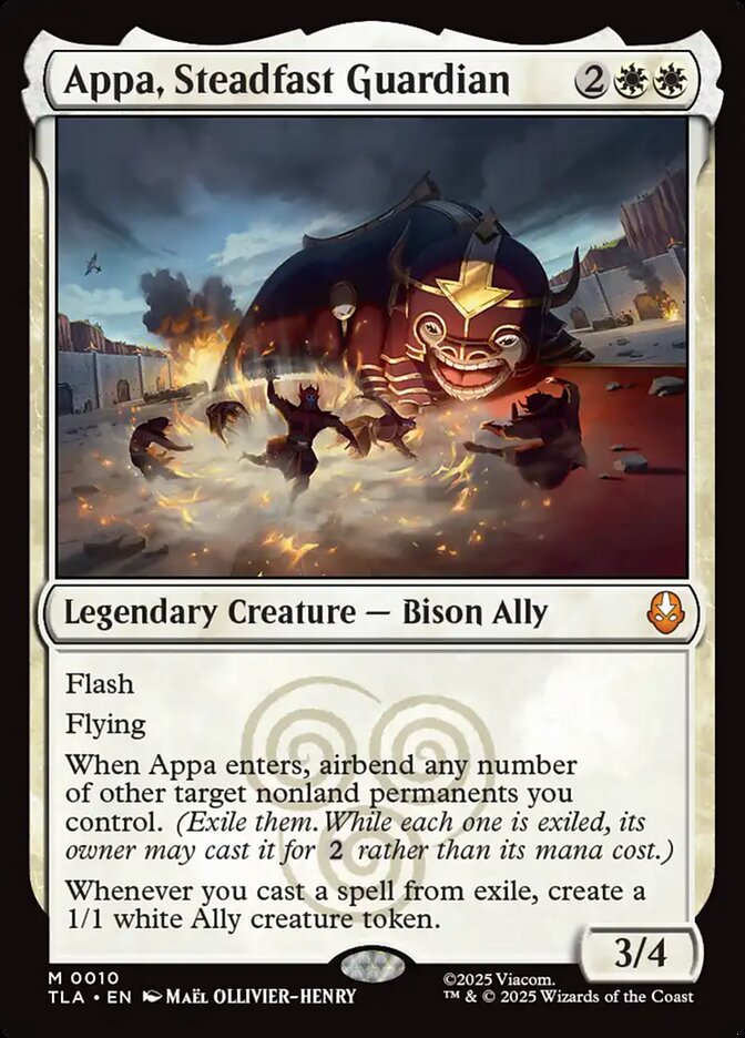 Magic the Gathering Card - Appa, Steadfast Guardian - MTG Circle