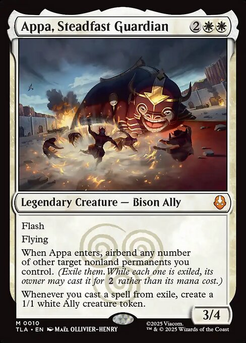 Magic the Gathering Card - Appa, Steadfast Guardian - MTG Circle