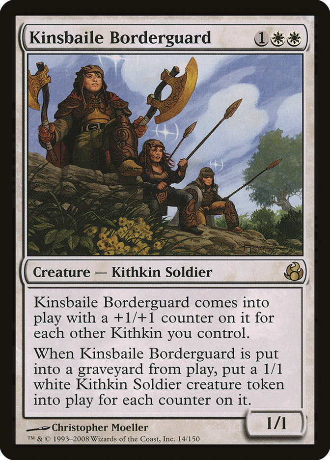 Magic the Gathering Card - Kinsbaile Borderguard - MTG Circle