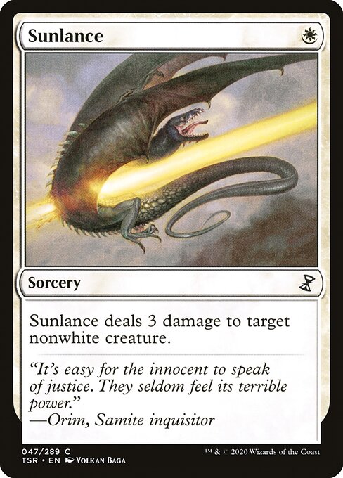 Magic the Gathering Card - Sunlance - MTG Circle