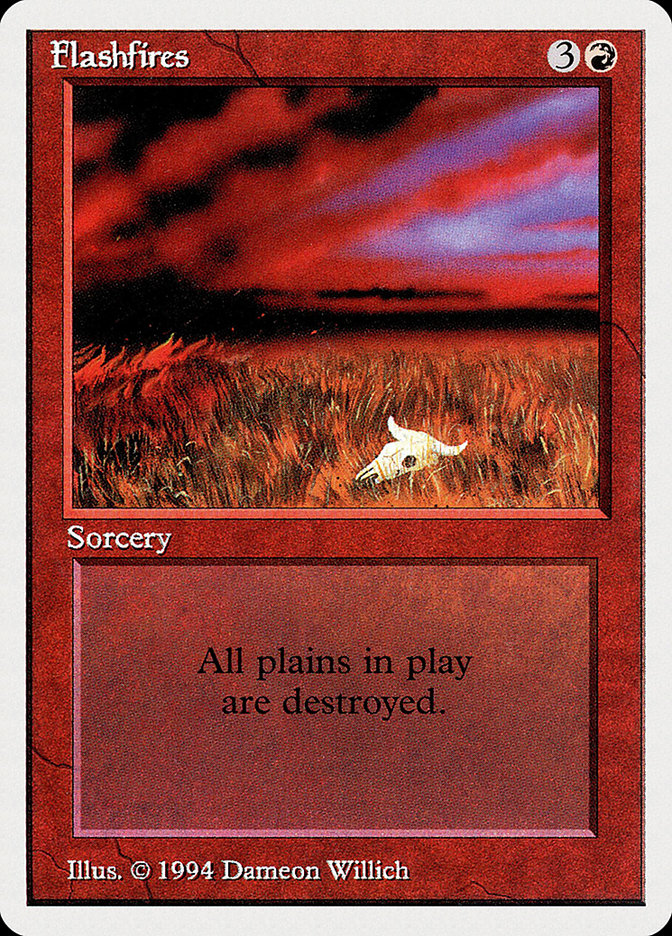Magic the Gathering Card - Flashfires - MTG Circle