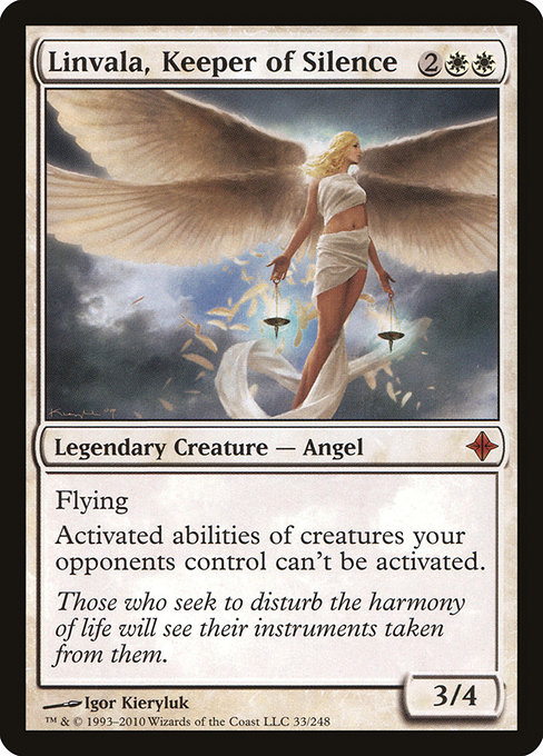 Magic the Gathering Card - Linvala, Keeper of Silence - MTG Circle