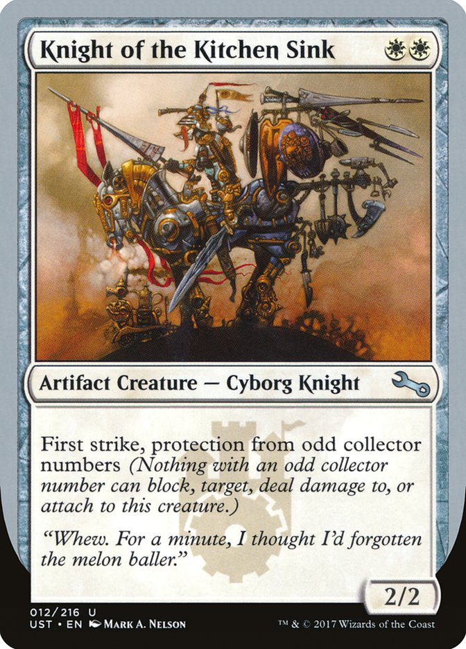 Magic the Gathering Card - Knight of the Kitchen Sink - MTG Circle