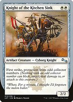 Magic the Gathering Card - Knight of the Kitchen Sink - MTG Circle