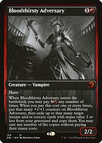 Magic the Gathering Card - Bloodthirsty Adversary - MTG Circle