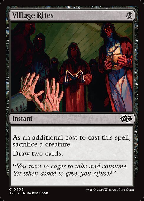 Magic the Gathering Card - Village Rites - MTG Circle