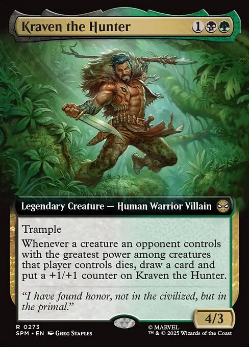 Magic the Gathering Card - Kraven the Hunter - MTG Circle