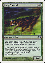 Magic the Gathering Card - King Cheetah - MTG Circle