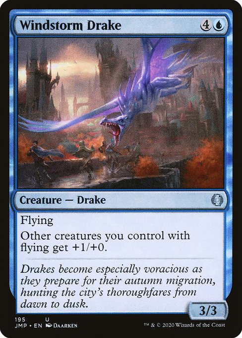 Magic the Gathering Card - Windstorm Drake - MTG Circle