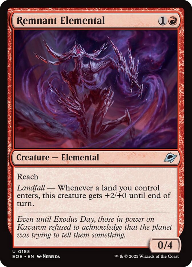 Magic the Gathering Card - Remnant Elemental - MTG Circle