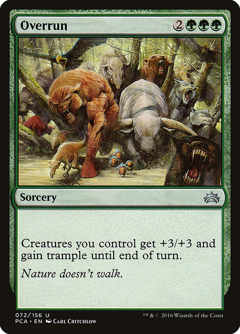 Magic the Gathering Card - Overrun - MTG Circle