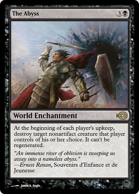 Magic the Gathering Card - The Abyss - MTG Circle