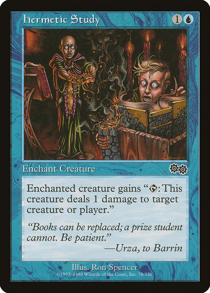 Magic the Gathering Card - Hermetic Study - MTG Circle