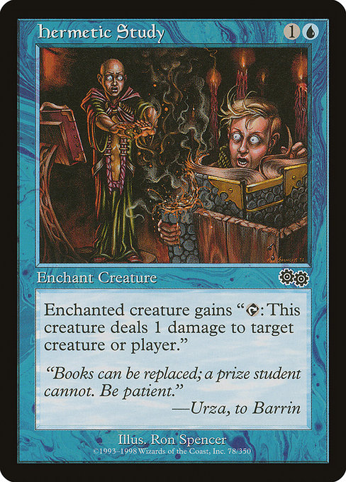 Magic the Gathering Card - Hermetic Study - MTG Circle