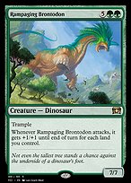 Magic the Gathering Card - Rampaging Brontodon - MTG Circle