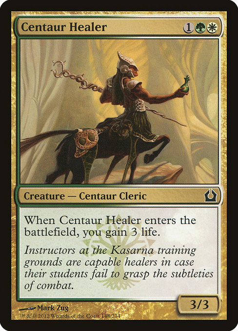 Magic the Gathering Card - Centaur Healer - MTG Circle