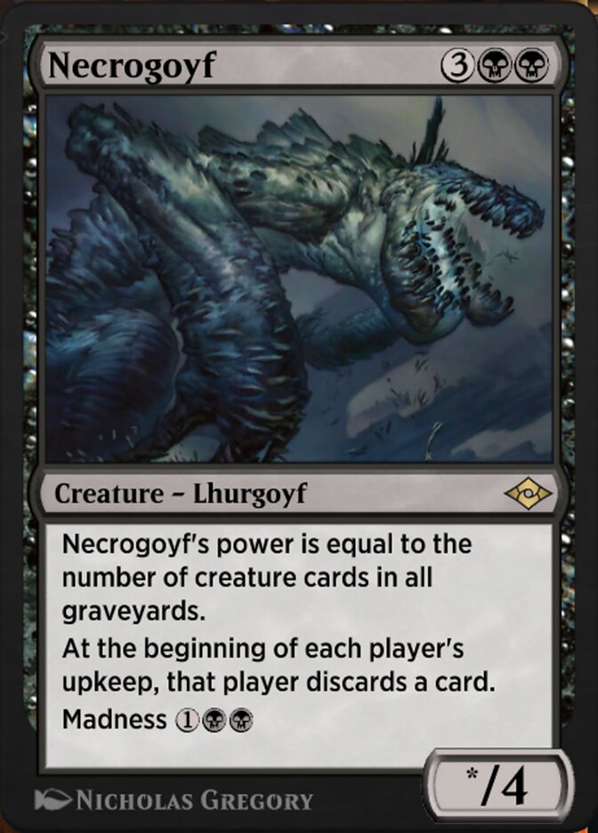 Magic the Gathering Card - Necrogoyf - MTG Circle