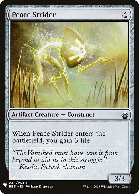 Magic the Gathering Card - Peace Strider - MTG Circle