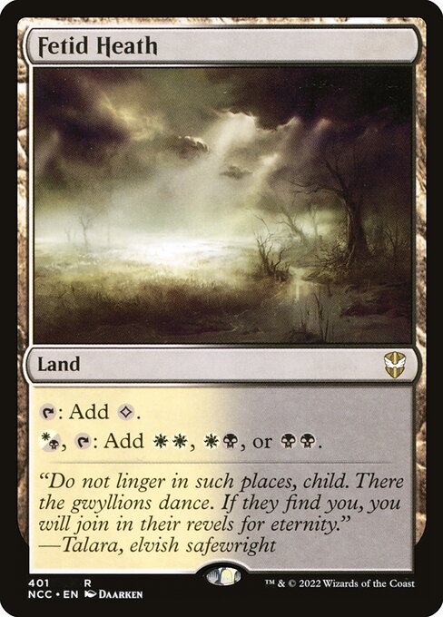 Magic the Gathering Card - Fetid Heath - MTG Circle