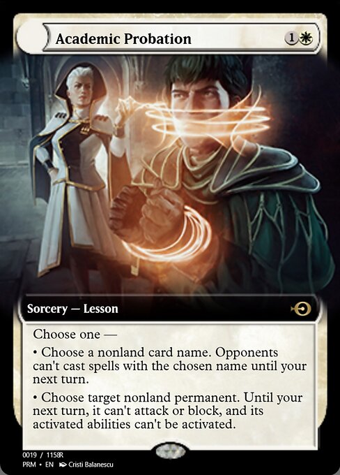 Magic the Gathering Card - Academic Probation - MTG Circle
