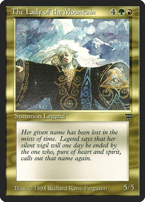 Magic the Gathering Card - The Lady of the Mountain - MTG Circle