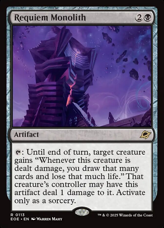Magic the Gathering Card - Requiem Monolith - MTG Circle