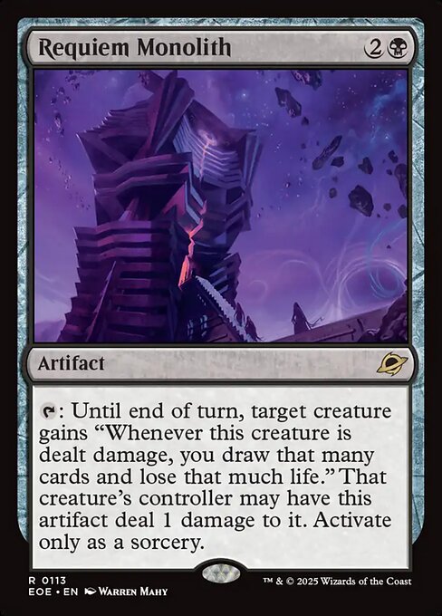 Magic the Gathering Card - Requiem Monolith - MTG Circle