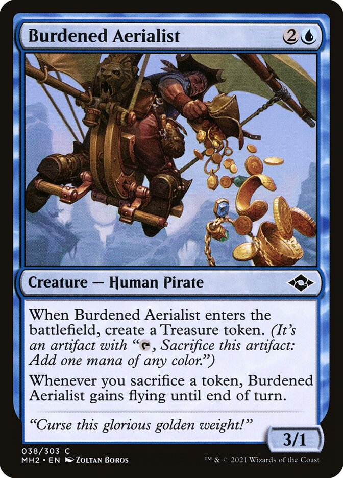 Magic the Gathering Card - Burdened Aerialist - MTG Circle