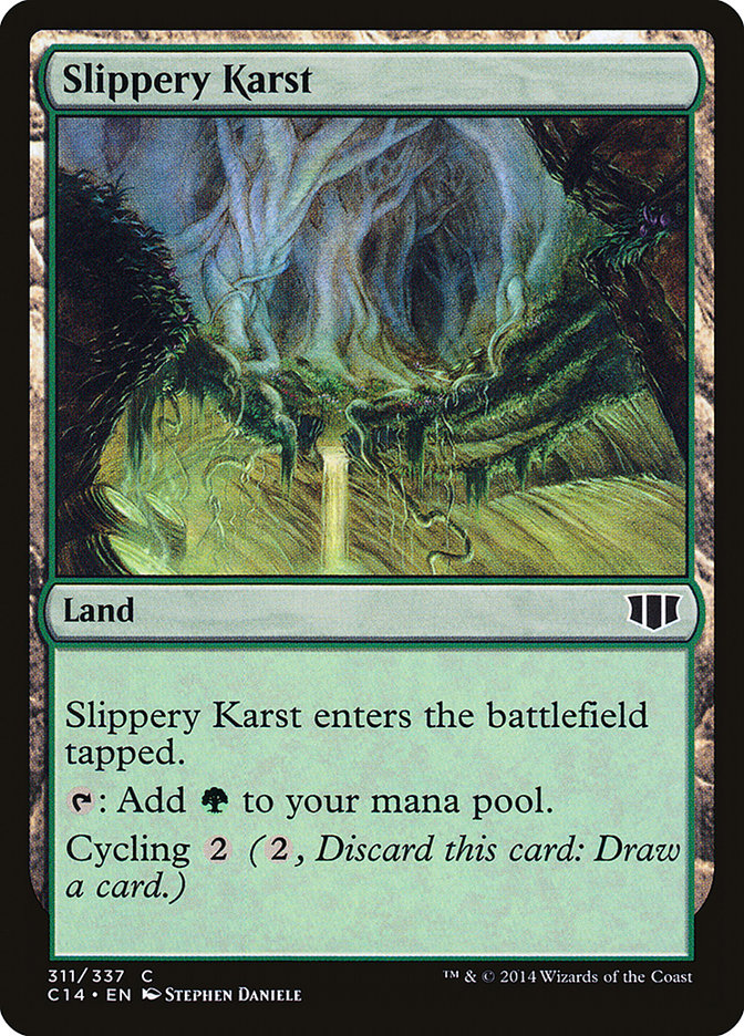 Magic the Gathering Card - Slippery Karst - MTG Circle