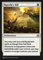 Magic the Gathering Card - Sigarda's Aid - MTG Circle