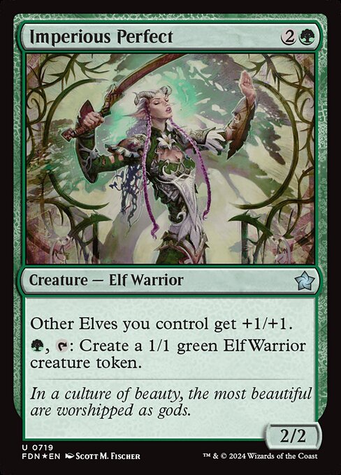 Magic the Gathering Card - Imperious Perfect - MTG Circle