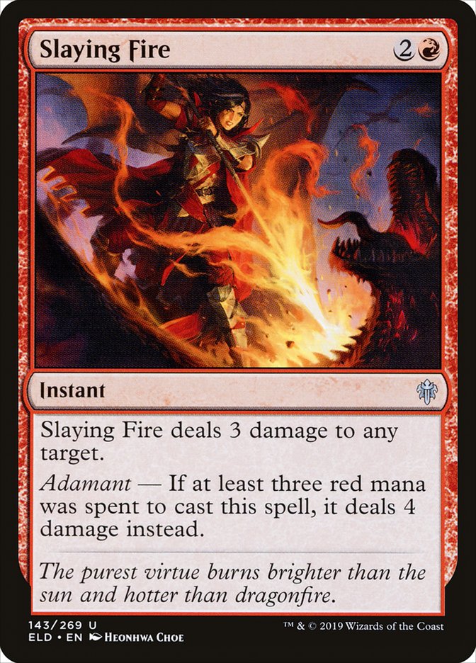 Magic the Gathering Card - Slaying Fire - MTG Circle