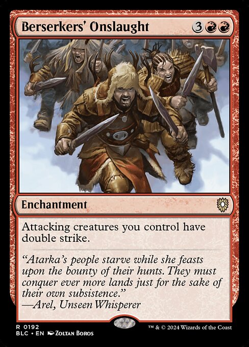 Magic the Gathering Card - Berserkers' Onslaught - MTG Circle