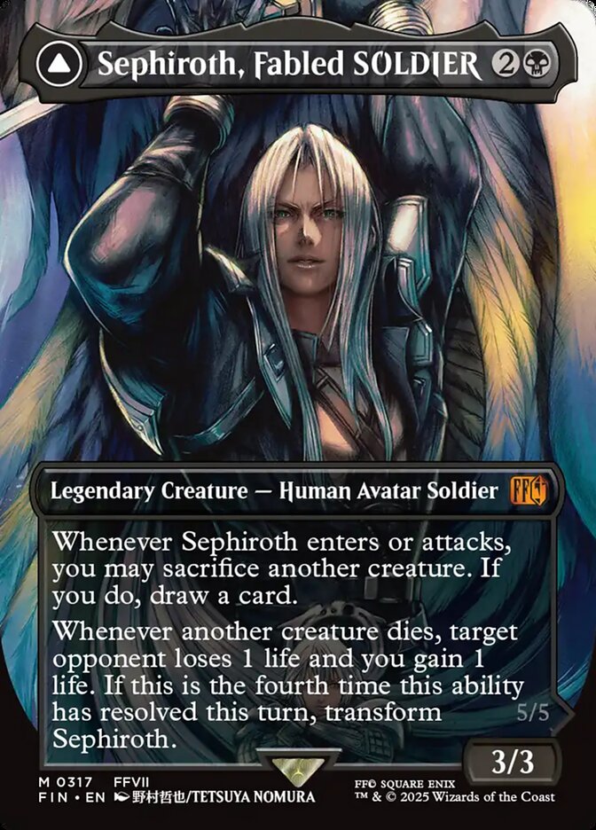 Magic the Gathering Card - Sephiroth, Fabled SOLDIER - MTG Circle