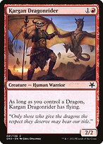 Magic the Gathering Card - Kargan Dragonrider - MTG Circle