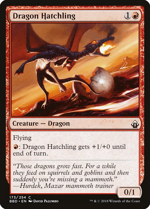 Magic the Gathering Card - Dragon Hatchling - MTG Circle