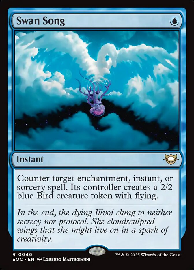 Magic the Gathering Card - Swan Song - MTG Circle