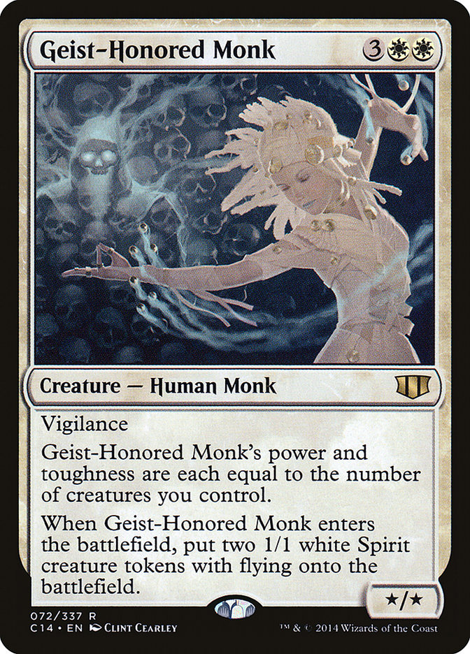 Magic the Gathering Card - Geist-Honored Monk - MTG Circle