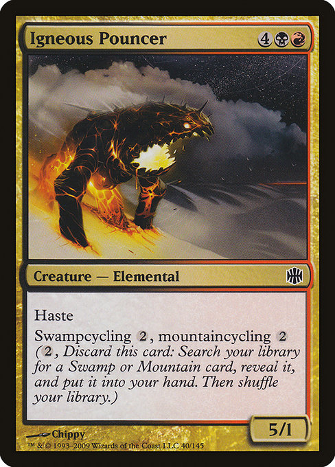 Magic the Gathering Card - Igneous Pouncer - MTG Circle