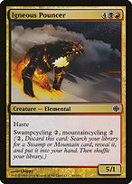 Magic the Gathering Card - Igneous Pouncer - MTG Circle