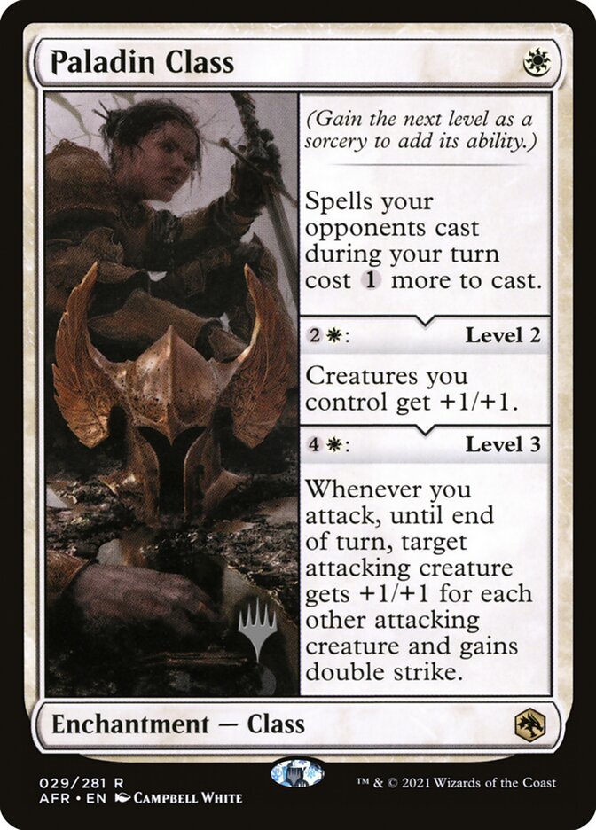 Magic the Gathering Card - Paladin Class - MTG Circle