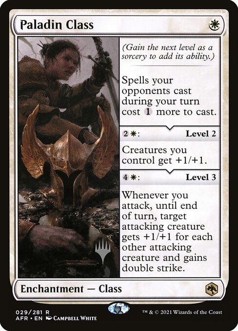 Magic the Gathering Card - Paladin Class - MTG Circle