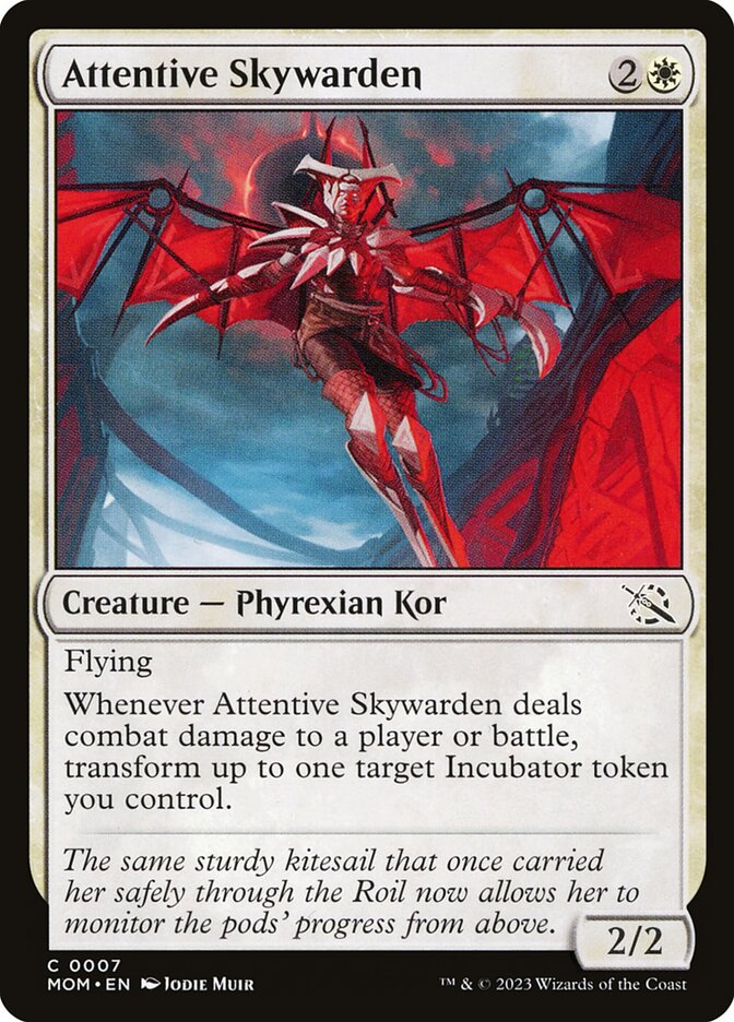 Magic the Gathering Card - Attentive Skywarden - MTG Circle