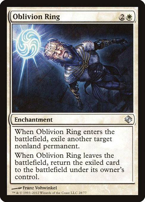 Magic the Gathering Card - Oblivion Ring - MTG Circle