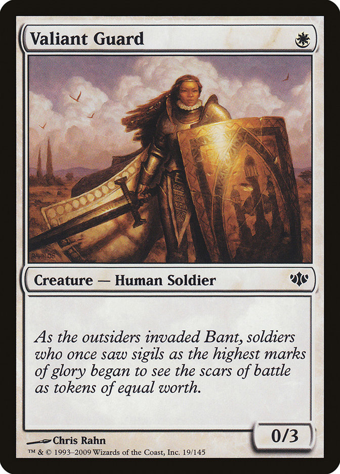 Magic the Gathering Card - Valiant Guard - MTG Circle