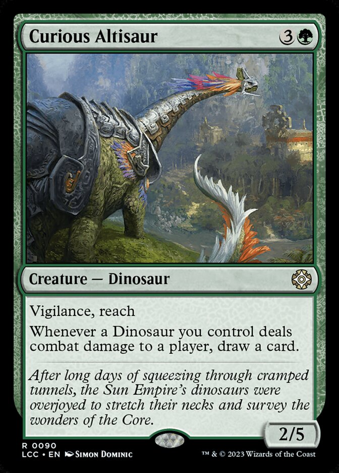 Magic the Gathering Card - Curious Altisaur - MTG Circle
