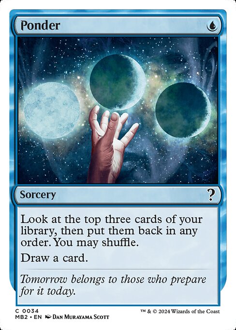Magic the Gathering Card - Ponder - MTG Circle