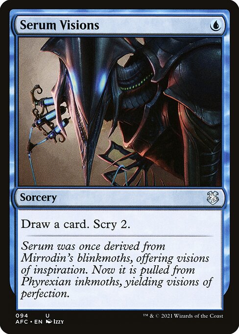 Magic the Gathering Card - Serum Visions - MTG Circle