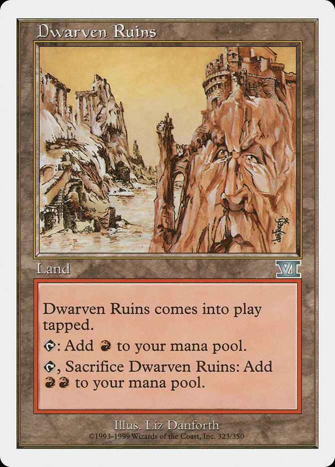 Magic the Gathering Card - Dwarven Ruins - MTG Circle